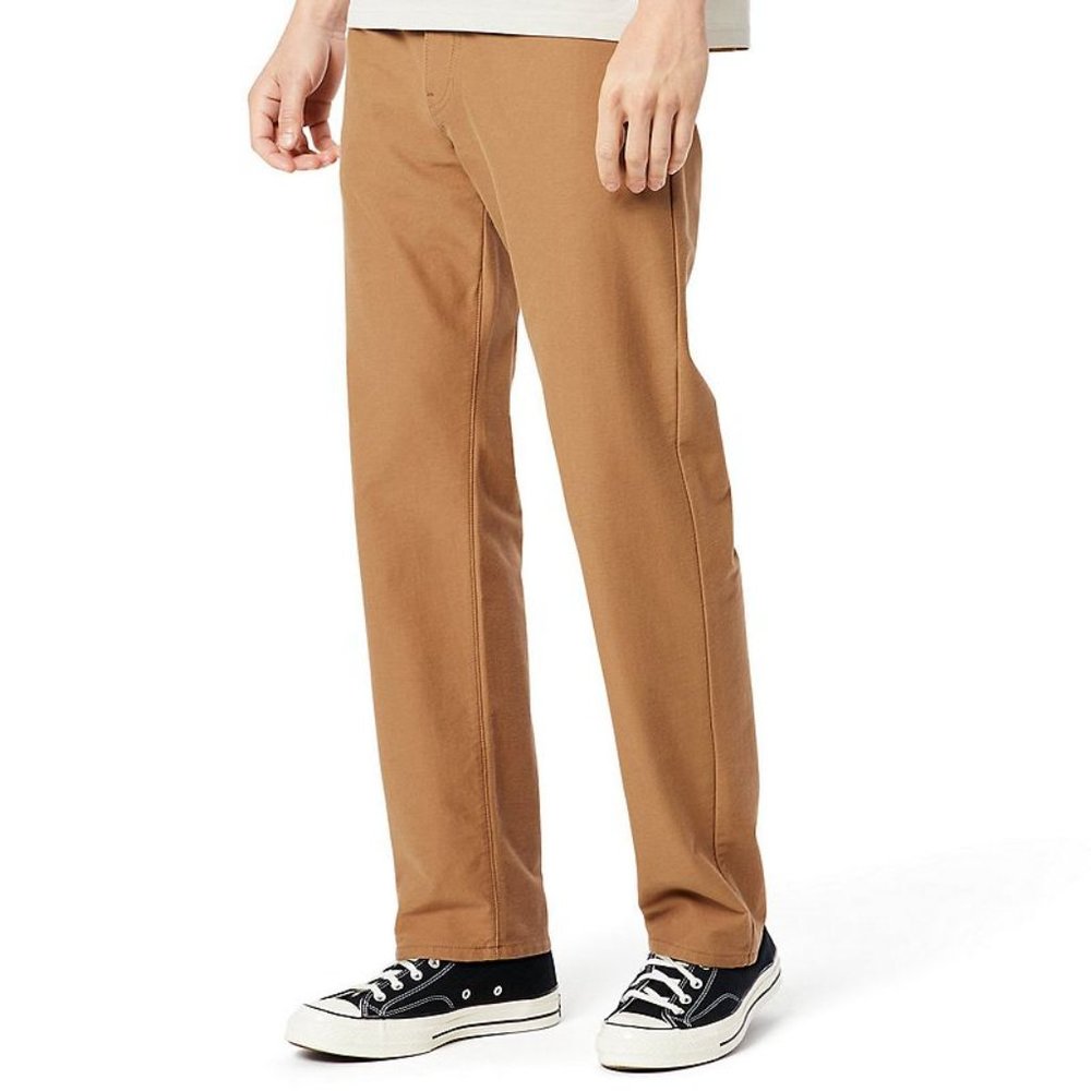 Dockers Men's Straight-Fit Comfort Knit Jean-Cut Pants, Size 34 X 32, Brown